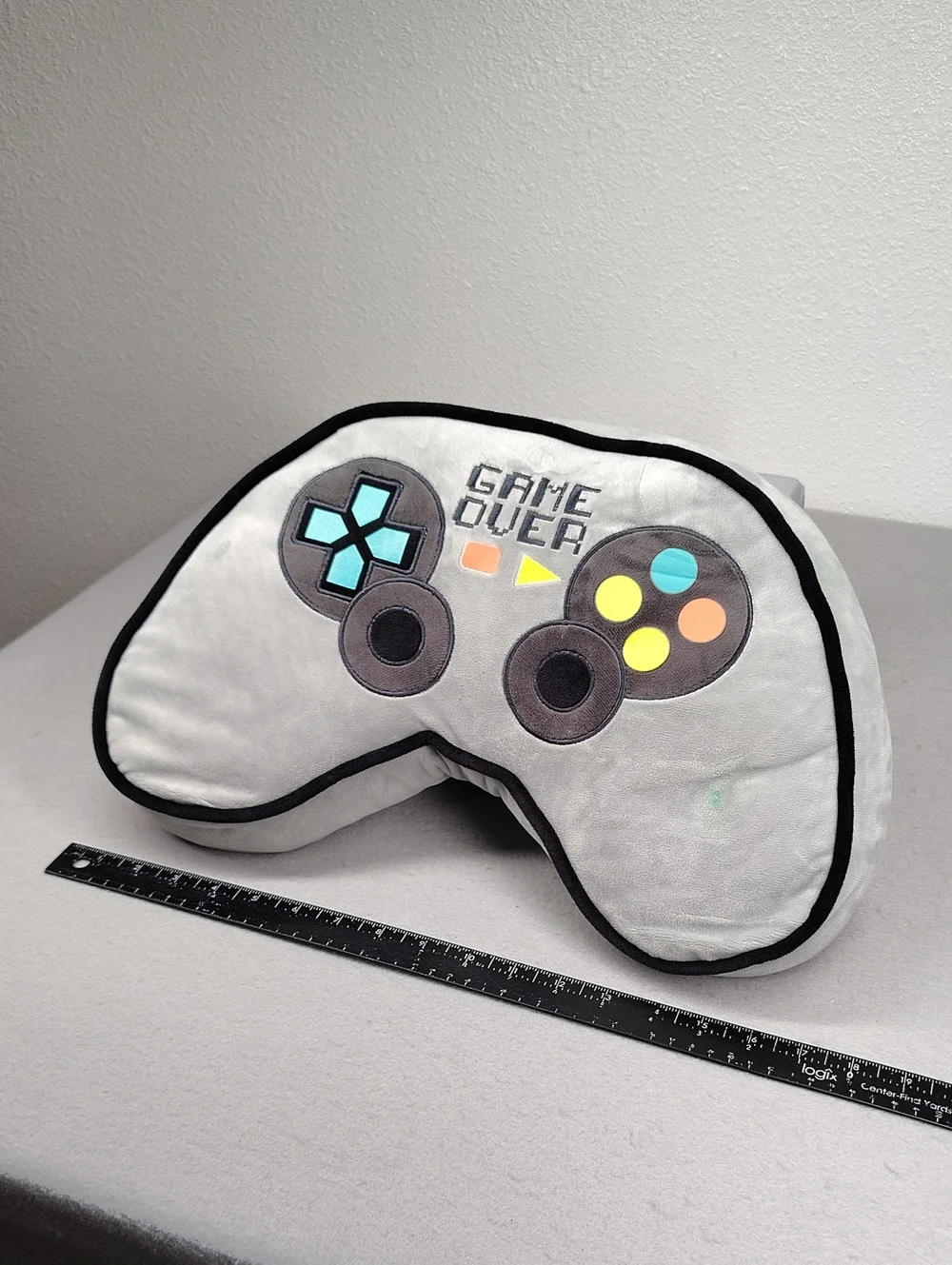 Your Zone Kids' Glow in the Dark 3D Game Controller Plush 18
